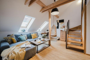 Attic Loft with Work Space and Private Parking by Prague Days